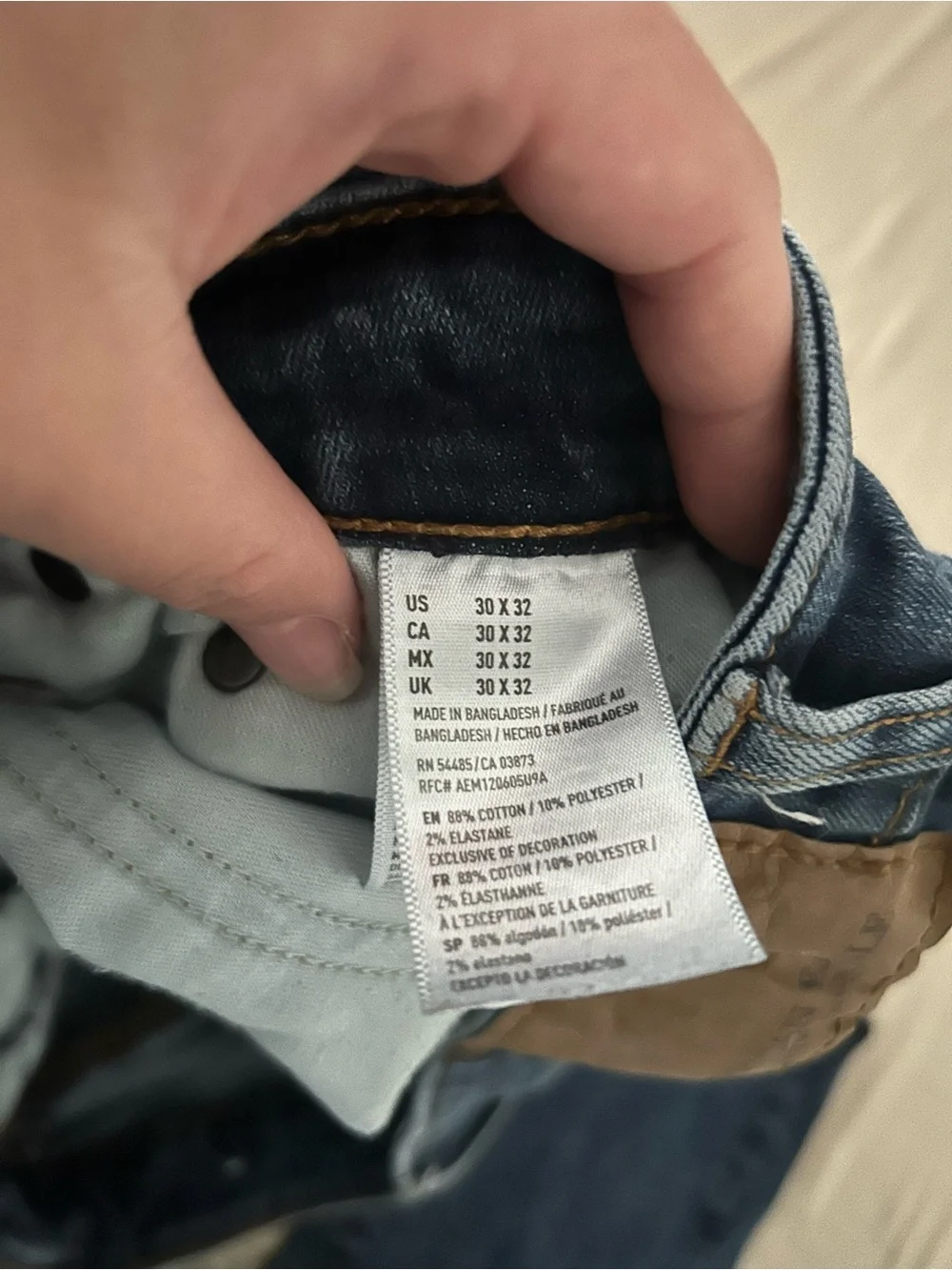 American Eagle Outfitters Dark Blue Slim Straight Jeans